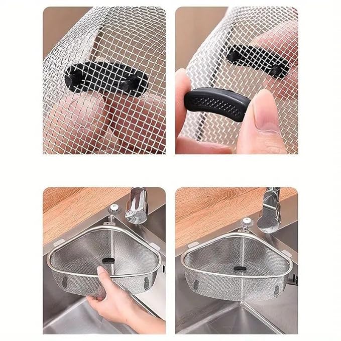 Stainless Steel Sink Corner Strainer