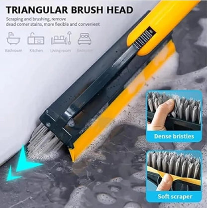 2in1 Floor Scrub Cleaning Brush Wiper