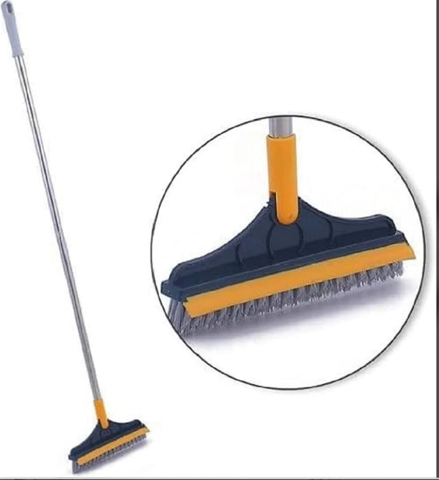 2in1 Floor Scrub Cleaning Brush Wiper