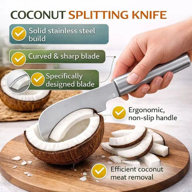 Stainless Steel Coconut Splitter Knife
