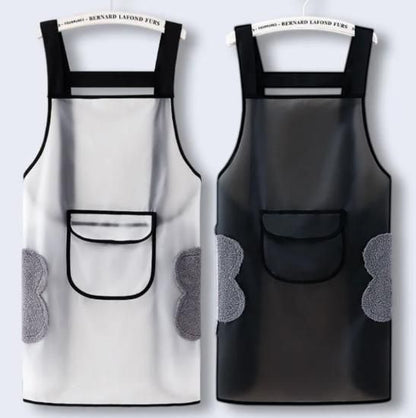 Adjustable Oil-Water Proof Transparent Cooking Apron